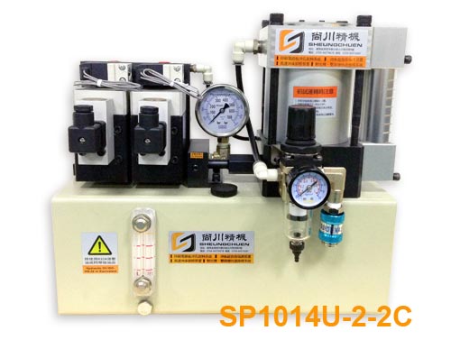 Pneumatic Pump Assembly-SP1014U-2-2C Front Diagram