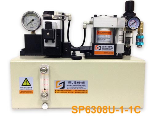 Pneumatic Pump Assembly-SP6308U-1-1C Front Diagram
