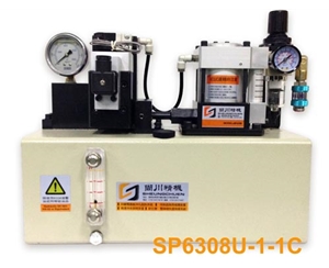 Pneumatic Pump Assembly-SP6308U-1-1C Front Diagram