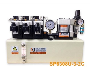 Front view of pneumatic pump assembly-6308U-3-2CD